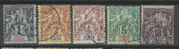 NOUVELLE-CALEDONIE N° 41 à 45 OBL / Used - Used Stamps