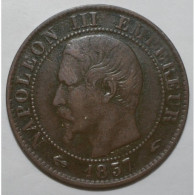 GADOURY 152 - CINQ CENTIMES 1857 A Paris NAPOLEON III - TB- - KM 777 - 5 Centimes