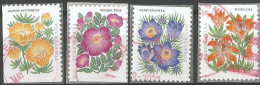 USA 2022 Mountain Flora SC.# 5676/79 - Cpl 4v Set VFU Condition - Circular PMK - Used Stamps