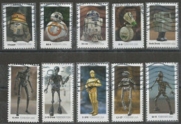 USA 2021 Star Wars Droids SC.# 5573/82 Cpl 10v Set Used - Used Stamps
