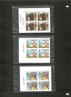 CANADA   Scott # 681-3** MINT NH P.O. SEALED MATCHED INSCRIPTION BLOCKS Of 4 (CONDITION AS PER SCAN) (LG-1776) - Hojas Bloque