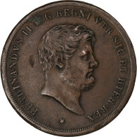Royaume Des Deux-Siciles, Ferdinando II, 10 Tornesi, 1851, Cuivre, TTB - Deux Siciles