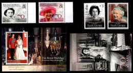 (203-206) Falkland Isl. / South Georgia  Royalty / William / Kate / Queen / 2011-2023 **  / Mnh  Michel Ex BL 11- 823 - South Georgia