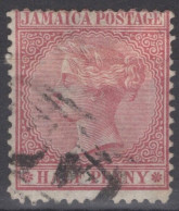 ZAYIX - Jamaica 13 Used - 1872 1/2d Claret, WMK 1, Queen Victoria 040322-S47 - Jamaïque (...-1961)