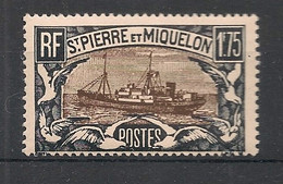 SPM - 1932-33 - N°YT. 154 - Chalutier 1f75 Noir Et Brun - Neuf Luxe ** / MNH / Postfrisch - Neufs