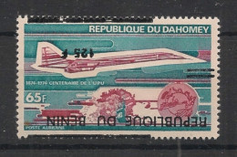 BENIN - 1994 - N°Mi. 592 - Concorde 125F / 65F - VARIETE Surcharge Inversée / Inv. Ovpt. - Neuf** / MNH / Postfrisch - Concorde