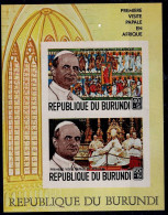 BURUNDI 1969 FIRST VISIT PARSTERS IN AFRICA  BLOCKS IMPERF MI No BLOCK 35B MNH VF !! - Blocs-feuillets