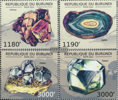 Burundi 2733-2736 (complete Issue) Unmounted Mint / Never Hinged 2012 Minerals - Unused Stamps