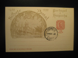 LISBOA 1898 Cancel Egreja Jeronymos Church 1898 1498 Carlos I Bilhete Postal Stationery Card PORTUGAL - Brieven En Documenten