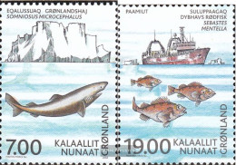 Denmark - Greenland 387-388 (complete Issue) Unmounted Mint / Never Hinged 2002 Marine - Unused Stamps