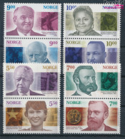 Norwegen 1401-1408 Paare (kompl.Ausg.) Postfrisch 2001 Friedensnobelpreis (10419722 - Unused Stamps