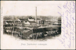Slovakia / Hungary: Nagytapolcsány (Topoľčany), Cukorgyár / Cukrovar 1900 - Slovakia