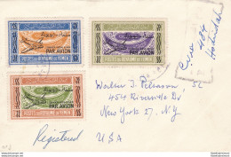 1954 YEMEN (Nord) - Michel 70II-72II-73II Registered Letter To New York With Arr - Asia (Other)