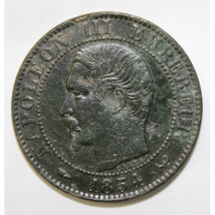 GADOURY 152 - CINQ CENTIMES 1854 W Lille TYPE NAPOLEON III - CHIEN - KM 777 - TTB/SUP - 5 Centimes