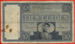 Pays-Bas - Billet 10 Gulden - Mars 1931 - Usagé - 10 Gulden