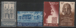 EGYPTE - N°250/3 ** (1947) Exposition Internationale D'art Contemporain - Unused Stamps