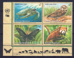 UNO Wien 1998 - Gefährdete Arten (VI) - Fauna, Nr. 248 - 251 Zd., Postfrisch ** / MNH - Unused Stamps