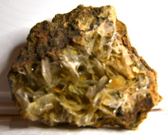 Barytine Sur Lit De Galène - Minerals