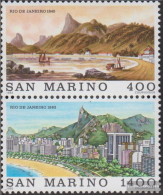 San Marino 1285-1286 Couple (complete Issue) Unmounted Mint / Never Hinged 1983 Weltstädte: Rio De Janeiro - Unused Stamps