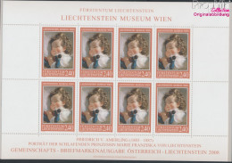Liechtenstein 1471Klb Kleinbogen (kompl.Ausg.) Postfrisch 2008 Gemälde (10419281 - Unused Stamps