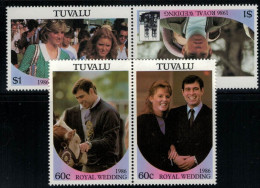 ZAYIX Royal Wedding Andrew Fergie MNH Tuvalu 381-382 Setenant Pairs 030822SM24M - Altri & Non Classificati