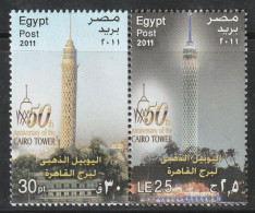 EGYPTE - N°2093/4 ** (2011) La Tour Du Caire - Unused Stamps