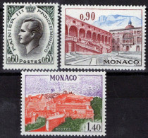 ZAYIX - Monaco 789-790, 792 MLH Prince Rainier & Palaces - Royalty 11322S60 - Altri & Non Classificati
