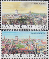 San Marino 1375-1376 (complete Issue) Unmounted Mint / Never Hinged 1987 Weltstädte - Copenhagen - Unused Stamps