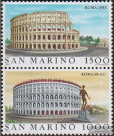 San Marino 1329-1330 Couple (complete Issue) Unmounted Mint / Never Hinged 1985 Weltstädte - Rome - Unused Stamps