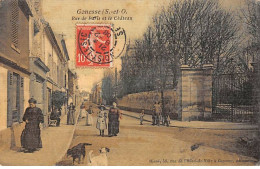 GONESSE - Rue De Paris Et Le Château - Très Bon état - Gonesse