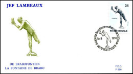 - 2401 - FDC - Beeldhouwwerken XIXe Eeuw    - 1991-2000