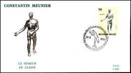 - 2400 - FDC - Beeldhouwwerken XIXe Eeuw    - 1991-2000