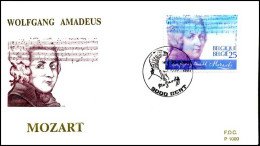 - 2438 - FDC - Wolfgang Amadeus Mozart (1756-1791)    - 1991-2000