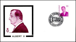 - 2536 - FDC - Koning Albert II   - 1991-2000