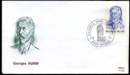 België - FDC -1591 Georges Hubin  --  Stempel : Brugge - 1971-1980