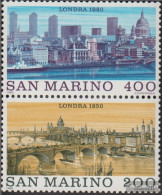 San Marino 1210-1211 Couple (complete Issue) Unmounted Mint / Never Hinged 1980 Weltstädte: LONDON - Unused Stamps