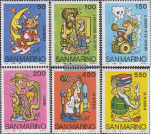 San Marino 1304-1309 (complete Issue) Unmounted Mint / Never Hinged 1984 School And Philately - Unused Stamps