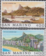 San Marino 1285-1286 (complete Issue) Unmounted Mint / Never Hinged 1983 Weltstädte:rio De Janeiro - Unused Stamps