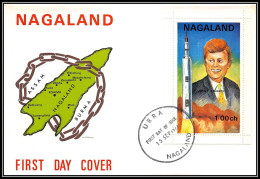 80579b Nagaland Kennedy Fdc Premier Jour 1971 Espace Space Lettre Cover - Asia