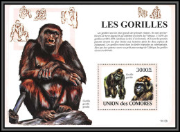 80966 Comores Y&t BF N°160 Gorilles Gorille Gorilla Singes Singe Apes Monkeys ** MNH 2009 Cote 21 Euros - Gorilla