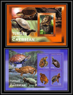 80954 Antigua & Barbuda V 4316/4319 + Bf 692 Tortues Tortue Turtle Turtles Of The Caribbean ** MNH 2012 - Turtles