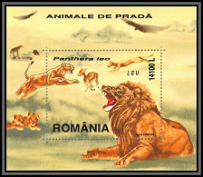 80932 Roumanie Romania Mi BF N°316 Lion Panthera Leo TB Neuf ** MNH Animaux Animals 2001 - Unused Stamps