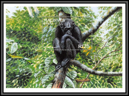 80910 Maldives Mi BF N°369 Chimpanzee Chimpanzés Pan Troglodytes Singes Ape Apes Monkeys TB Neuf ** MNH Animals 1996 - Chimpanzees