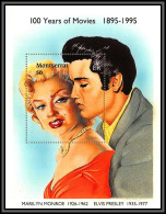 81600 Montserrat 1995 100 Years Of Movies Mi BF N°39 Marilyn Monroe Elvis Presley TB Neuf ** MNH - Cantanti