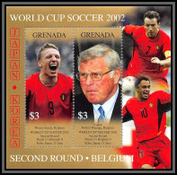 81259 Grenada Grenade N° Belgique/brazil Waseig Coupe Du Monde World Cup 2002 Korea Japan ** MNH Football Soccer - 2002 – Corea Del Sur / Japón