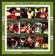 81256 Guinée Bissau N°711/719 Portugal Figo Rui Cosa Coupe Du Monde World Cup 2002 Korea Japan ** MNH Football Soccer - 2002 – Corea Del Sur / Japón