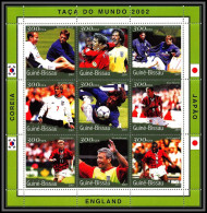 81255 Guinée Bissau N°729/737 England Seaman Shearer Coupe Du Monde World Cup 2002 Korea Japan ** MNH Football Soccer - 2002 – Corea Del Sur / Japón