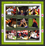 81254 Guinée Bissau N°747/755 France Zidane Barthez Coupe Du Monde World Cup 2002 Korea Japan ** MNH Football Soccer - 2002 – Corea Del Sud / Giappone