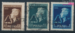 Polen 879-881 (kompl.Ausg.) Gestempelt 1954 Chopin Klavier Wettbewerb (10430464 - Usati