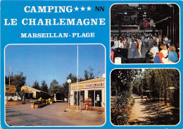 34-MARSEILLAN-CAMPING LE CHARLEMAGNE-N°T264-D/0001 - Marseillan